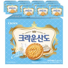 크라운산도 크림, 161g, 12개