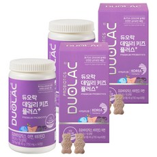 듀오락 데일리 키즈 플러스 유산균 45g, 60정, 2개