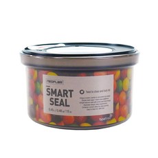 NEOFLAM SMART SEAL 聰明封抗菌遮光儲物罐 圓形, 1個容器 + 1個蓋子, 1個