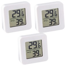 溫度濕度計 Set 3個, 4.5 x 4.5 x 1.5cm, 18g, 1組