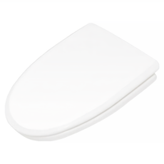 JANGWON D型馬桶蓋，易於安裝更換，耐用PP材質, 白色, 1個, 46cm