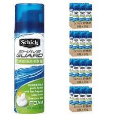 Schick 舒適牌 刮鬍泡 敏感型, 60g, 24瓶