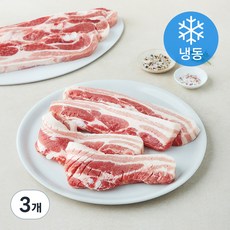 미트코리아 스페인산 삼겹 칼집 20mm (냉동), 2.5kg, 3개