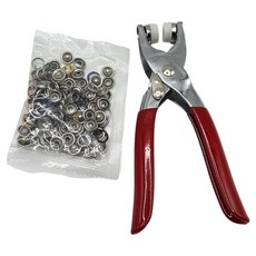 베노 구멍 뚫지않는 스냅 똑딱단추 9.5mm 세트, 혼합색상, 50세트