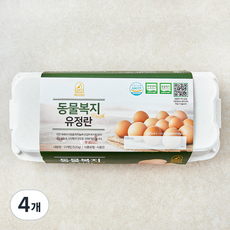 계란의정원 동물복지 인증 유정란 520g, 4개, 10구