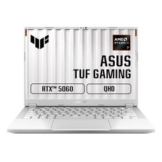 에이수스 2026 TUF 게이밍 A14 라이젠7 라이젠 200 시리즈 지포스 RTX 5060, 문라이트 화이트, 512GB, 32GB, Free DOS, FA401UM-RG011