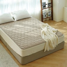 곰표한일 IoT 프리미엄 EMF 카본 탄소 매트 IA-EMP, 네츄럴베이지, 퀸더블 분리난방(150 x 200 cm)