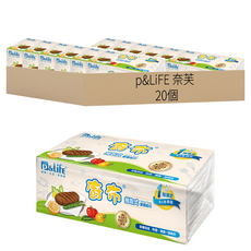 p&LiFE 奈芙 抽取式廚巾 綠款, 20個, 5個裝