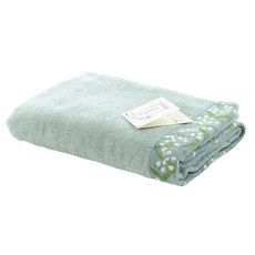 今治花紋浴巾 300g, 霧藍色, 1條