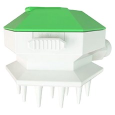 DING DONG PET 寵物方形按摩蓮蓬頭, 1個, 綠色