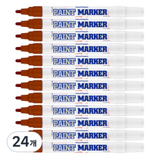 문화연필 페인트마카 4.5mm 갈색, 1색, 24개