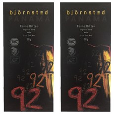 bjoernsted 92%黑巧克力, 80g, 2個
