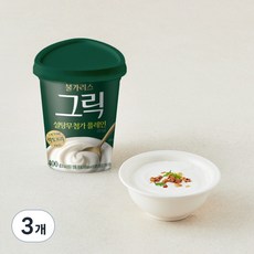 남양유업 불가리스 락토프리 그릭요거트, 400g, 3개