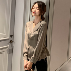 LUNA GIRL Brone雙排扣襯衫