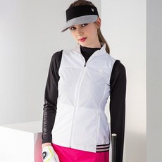 NEVERMINDALL 女款 Euro V-F 透氣孔開襟高爾夫背心 VE155
