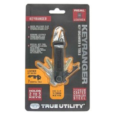 TRUE UTILITY 多功能皮革鑰匙圈工具扣環Keyranger 27 x 13 x 2cm, 1個