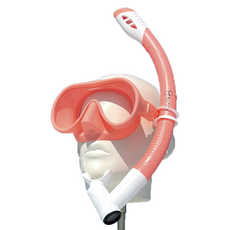 ButterFly Fish 蝴蝶魚 兒童青少年潛水面鏡呼吸管套裝 (10~18歲) 附面鏡盒 MKC2501 粉色, 均碼(14.3 x 7cm)