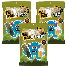 苔嗑 香酥海苔 醬燒風味 (36g) 薄脆爽口 鹹香可口, 36g, 3包