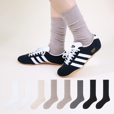 Doobalro 女款加長款韓國製羅紋長襪8雙組