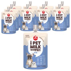 아이펫밀크 저지방 반려동물 우유, 우유맛, 130ml, 10개