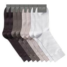 COZY LABEL 男士長筒羅紋襪8雙組
