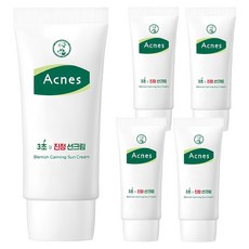 MENTHOLATUM 曼秀雷敦 Acnes 3草鎮靜防曬乳 SPF50+ PA++++, 50ml, 5條