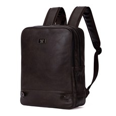 ADDEDIT 素色皮革後背包, 棕色的