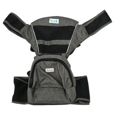 YODA 優的寶貝 透氣款儲物座椅式揹帶, 內層網孔布料 透氣不悶熱 容量超大儲物 輕盈韌性, 冰石灰, 腰圍29-45吋, 550g, 1組