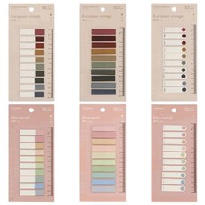 O-ON 粉彩自黏便條紙索引標籤 6種, 1套