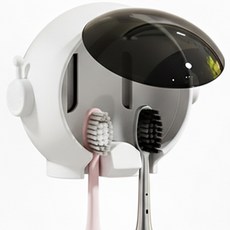 한봄누리 우주인 칫솔걸이 덮개용 부착식, 화이트, 1개