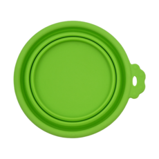 effi cat 艾菲圓形折疊碗(小) 矽膠材質, 綠色, 1個