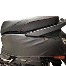 KL 格樂 SYM vega125 機車車套 PU皮革, 素黑色