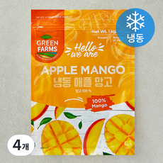 그린팜 애플망고 (냉동), 1kg, 4개