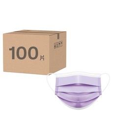 CareMax 凱瑪適 成人醫療口罩 17.5 x 9.5cm, 紫水晶, 50片, 2盒