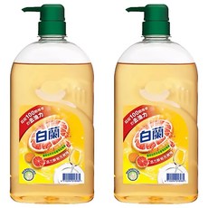 白蘭 活力鮮柚洗碗精, 1kg, 2瓶