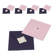 Inp Icon立體卡片C 彩虹 11*11cm 5入, 紫色, 1組