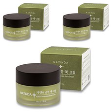 나틴다 자연담은 순한 쑥크림, 50g, 3개