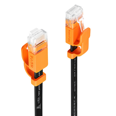 PowerSync 包爾星克 群加 CAT.6 抗搖擺耐折彎網路超扁線, 1m, 黑色, 1條