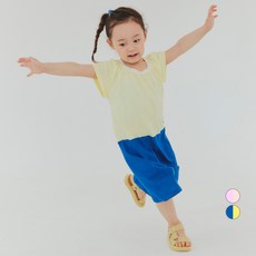 doudou n somn 女童棉質莫代爾拚色連身裙