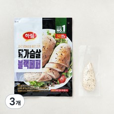 하림 닭가슴살 블랙페퍼, 800g, 1개입, 3개