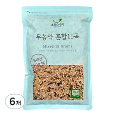 초록숟가락 무농약 혼합15곡, 1kg, 6개