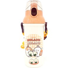 LILFANT Molang萌浪兔肩背按壓式水瓶, 500ml, 混色