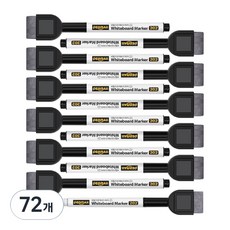 펜맥스 세필 미니 지우개 보드마카, BLACK, 72개
