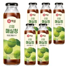 백설 리얼 매실청, 310ml, 6개