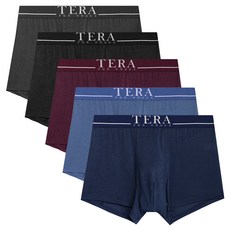 TERAWOOD 男款素色平口內褲 5件組