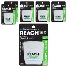 REACH 麗奇 潔牙線 含蠟薄荷, 50m, 1入, 6個
