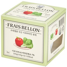 FRAIS BELLON 孩童蔬果泥 2入, 蘋果蔬菜口味, 200g, 1盒