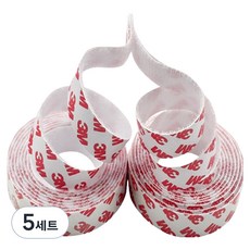 DoctorOfFly 魔鬼氈膠帶 白色 5cm x 2m, 5套