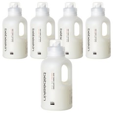 Bebeskin 高濃縮織物柔順劑，帶有可愛的桃子香味, 1070毫升, 5個