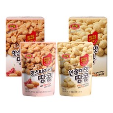 Murgerbon 辣味花生 60g 6入+韓國年糕口味花生 60g 6入, 1套